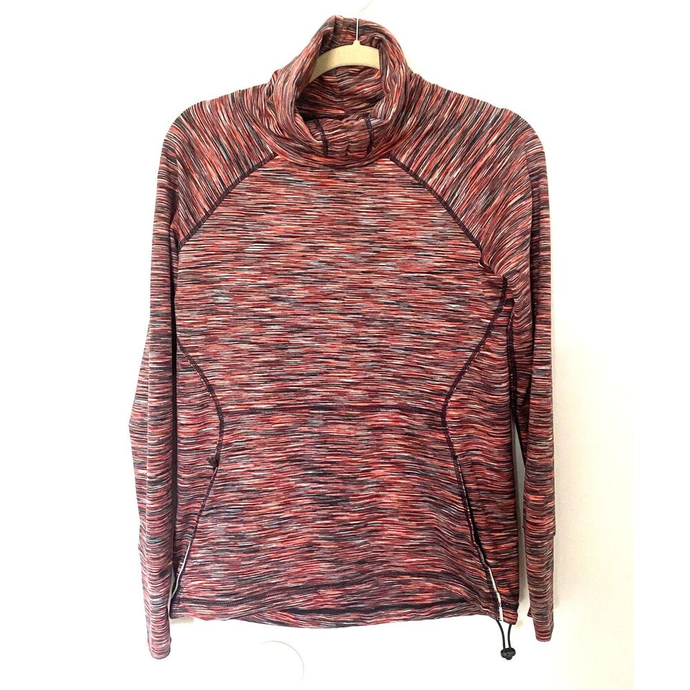 Sweaty Betty Orange Active Turtleneck Thumb Hole Sweatshirt Sz XS (No Sz Tag)